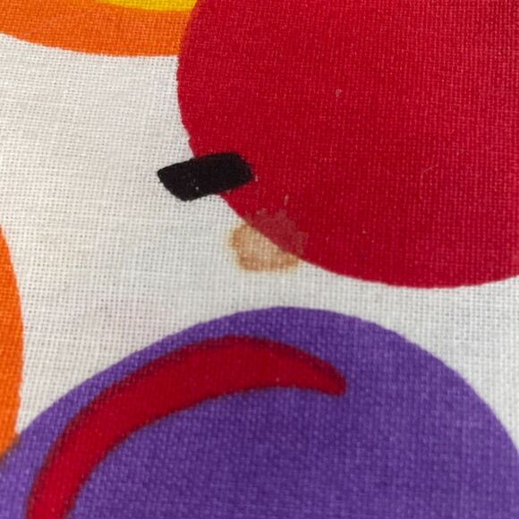 Summer Fruit Round Table Cloth Bright Colorful Watermelon Lime Oranges 70"-Flaws - Picture 5 of 9